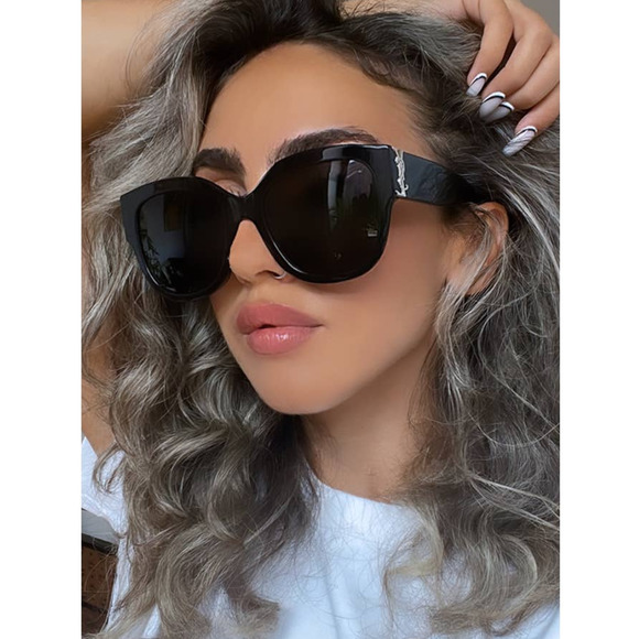 NEW Saint Laurent SLM95/F Black POLARIZED Sunglasses - Picture 1 of 11